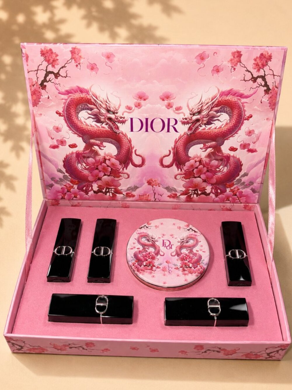 Authentic Dior Limited Edition Dragon Makeup Gift Set New in Box